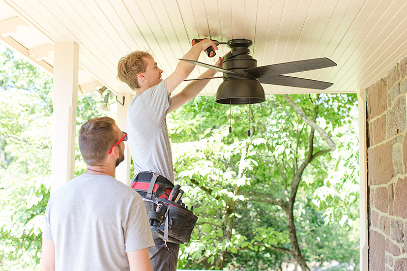 Residential electrical workers
